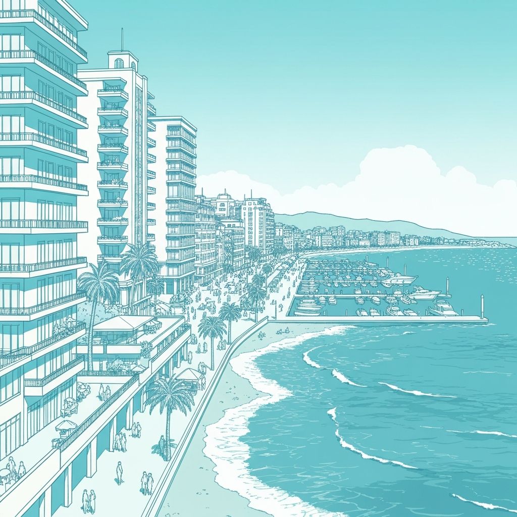 Beachfront Twin Towers